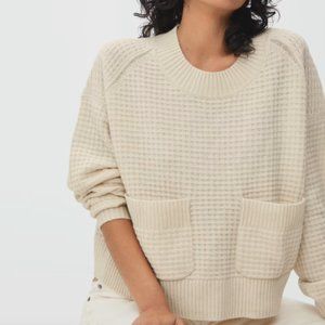 Everlane Belgian-Waffle Pocket Pullover in ReCashmere